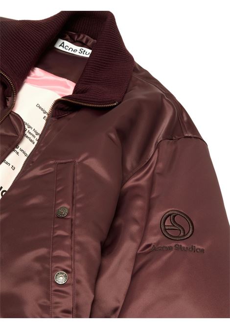 technical bomber jacket man burgundy ACNE STUDIOS | B90836479